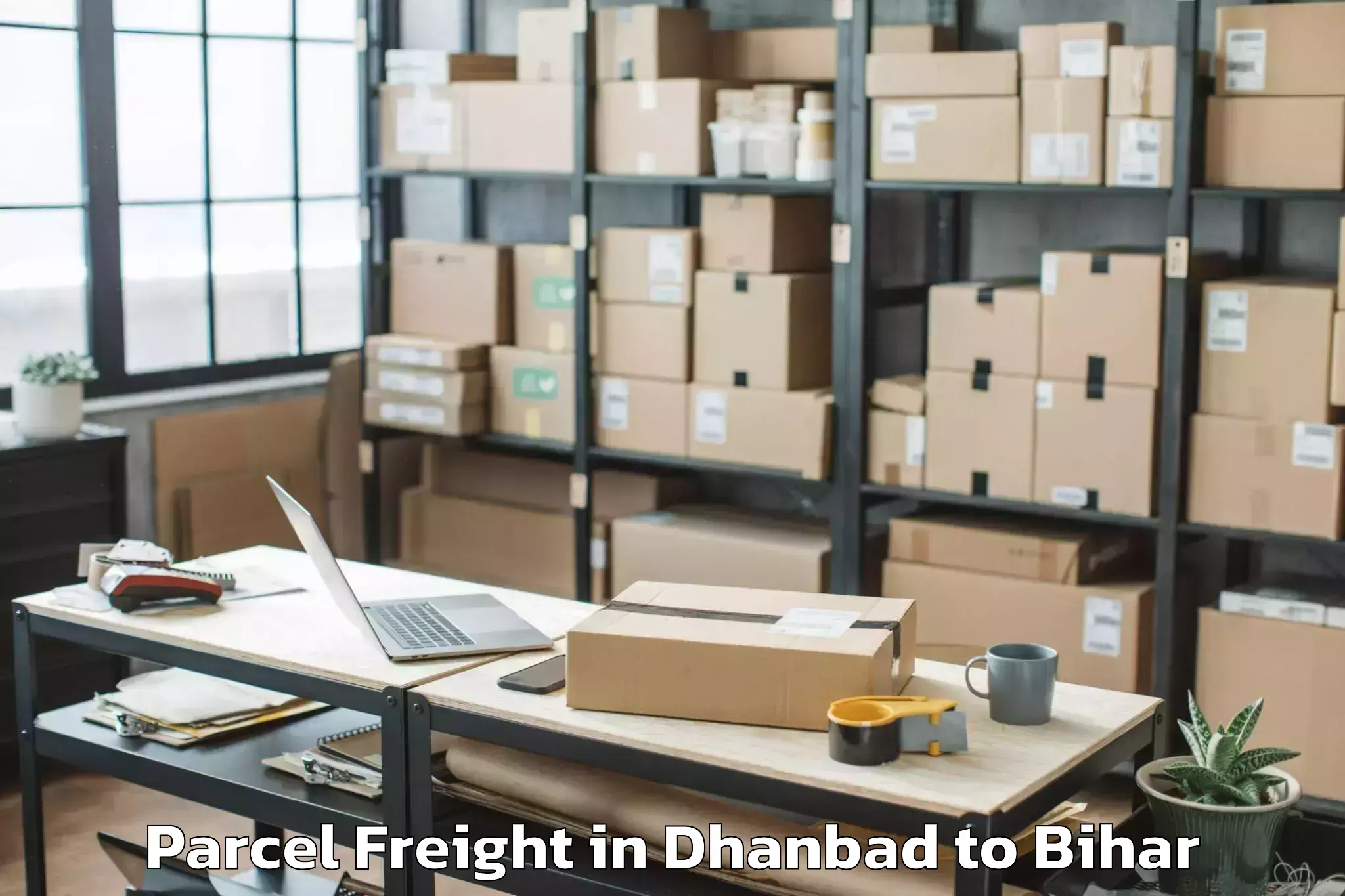 Top Dhanbad to Jogbani Parcel Freight Available